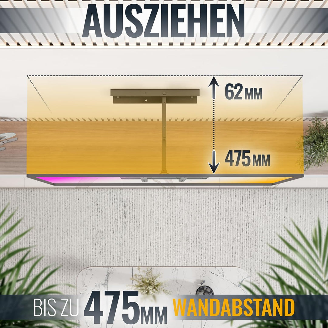 RICOO TV Wandhalterung Fernseher Schwenkbar Neigbar für 32-55 Zoll, Universal TV Halterung S3744, Fe