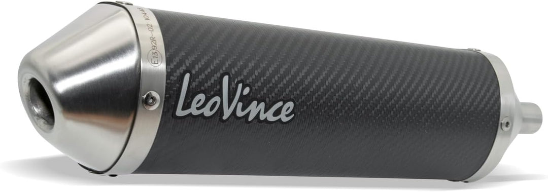 Endschalldämpfer LeoVince SLIP-ON X-FIGHT, Carbon, Edelstahl Kappe, mit Zulassung für Rieju MRT 50 /