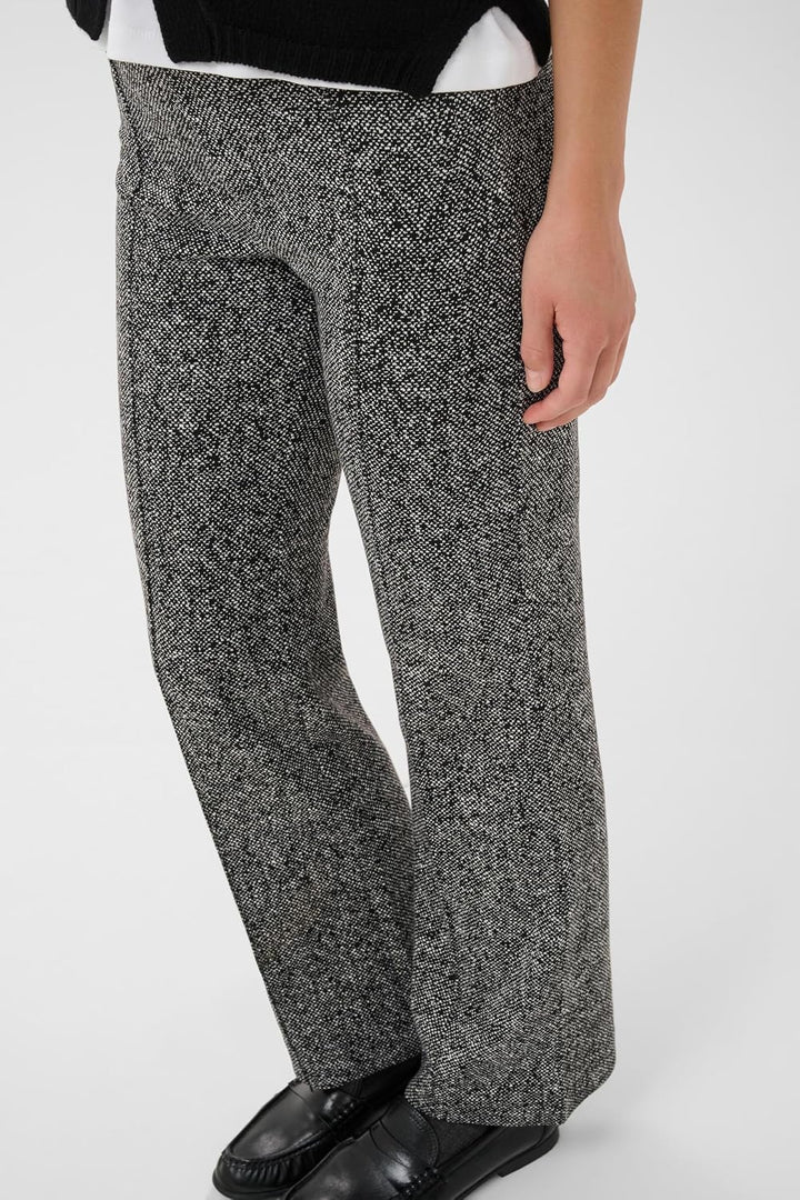 PART TWO Damen Jerseyhose PontasPW Comfort Taile Gerade 34 Salt And Pepper, 34 Salt And Pepper