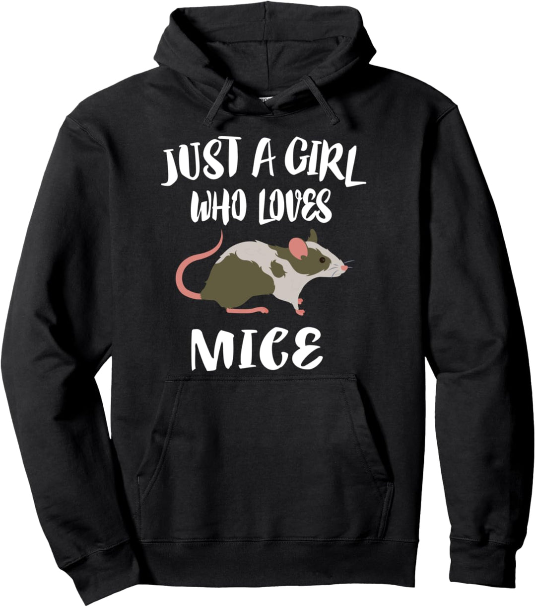 Just A Girl Who Loves Mice Mouse Gift Pullover Hoodie