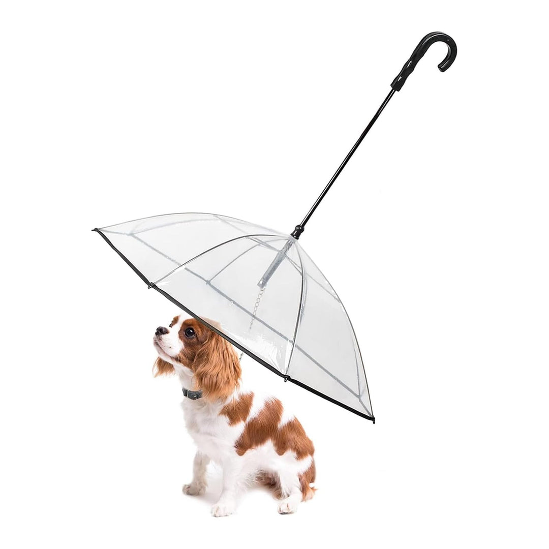 Lesypet Regenschirm mit Leine für kleine Haustiere, Regenschirm für Hunde, passend für 50,8 cm Rücke