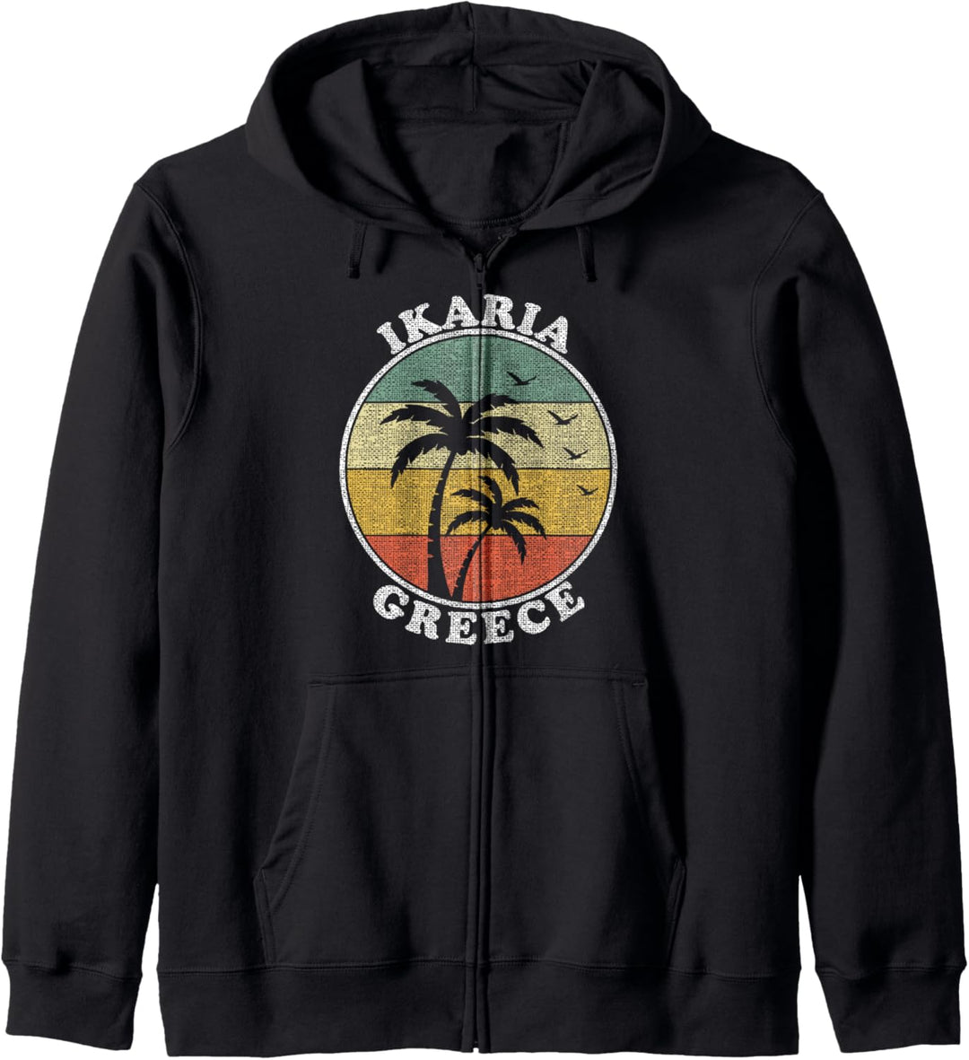 Insel Ikaria Griechenland Urlaub Sommer Reisen Vintage Kapuzenjacke