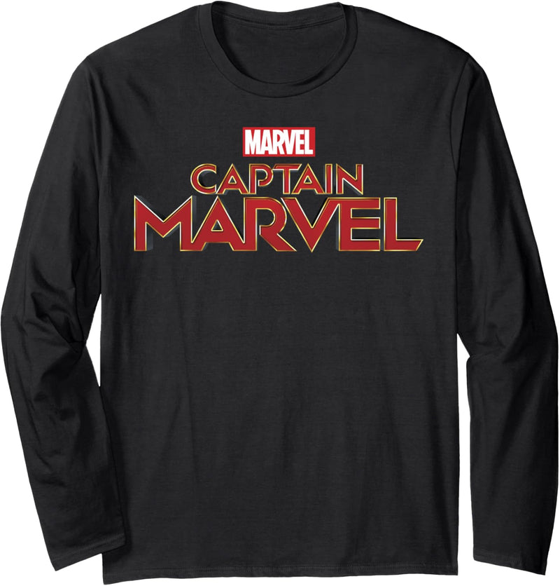 Captain Marvel Logo Langarmshirt