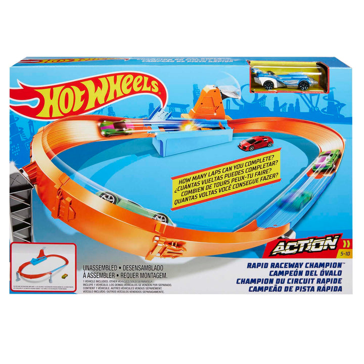 Hot Wheels - Piste Action Playset Sortiert, Fahrzeug Nicht enthalten, Spielzeug für Kinder 4+ Jahre,