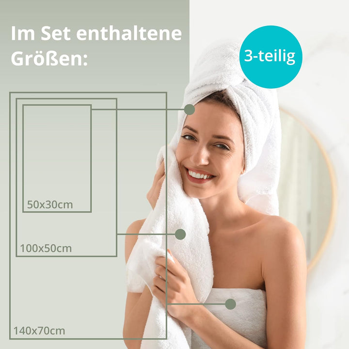 ZWOLTEX Himmlisch weiche Handtücher aus 100% Ägyptischer Baumwolle I Made IN EU I Gästehandtücher Ul