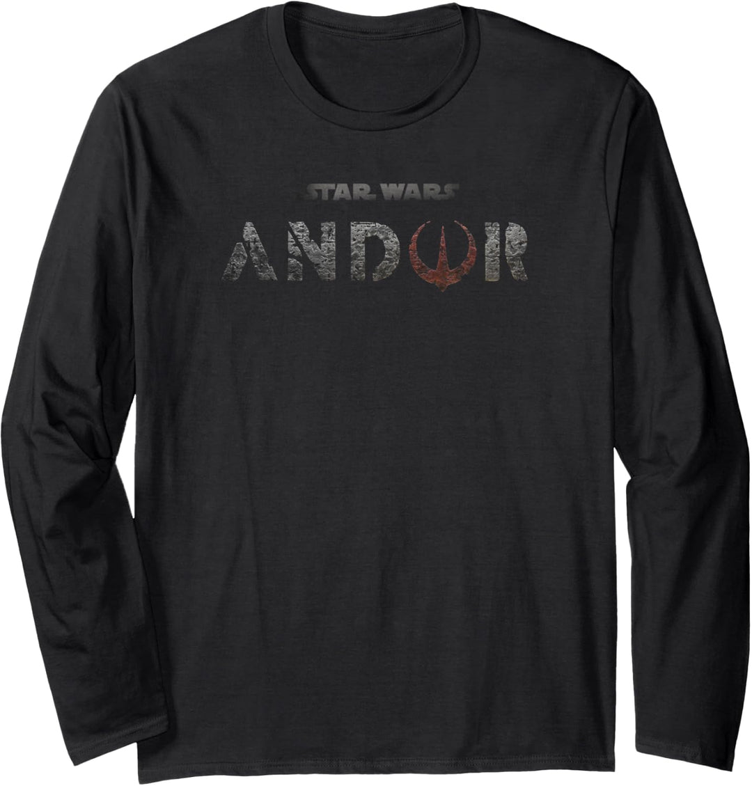 Star Wars: Andor Text Rebellion Logo Fill Langarmshirt