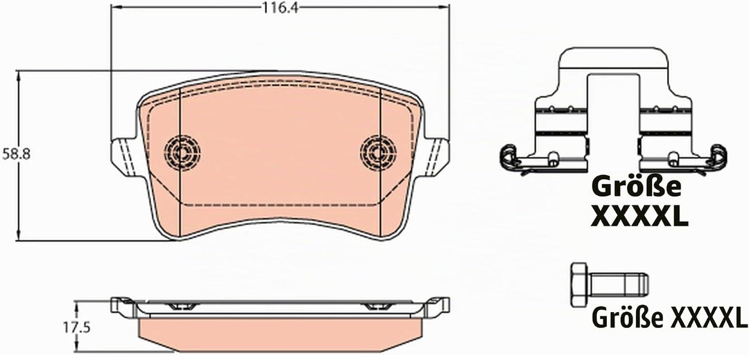 TRW GDB2107 Bremsbeläge