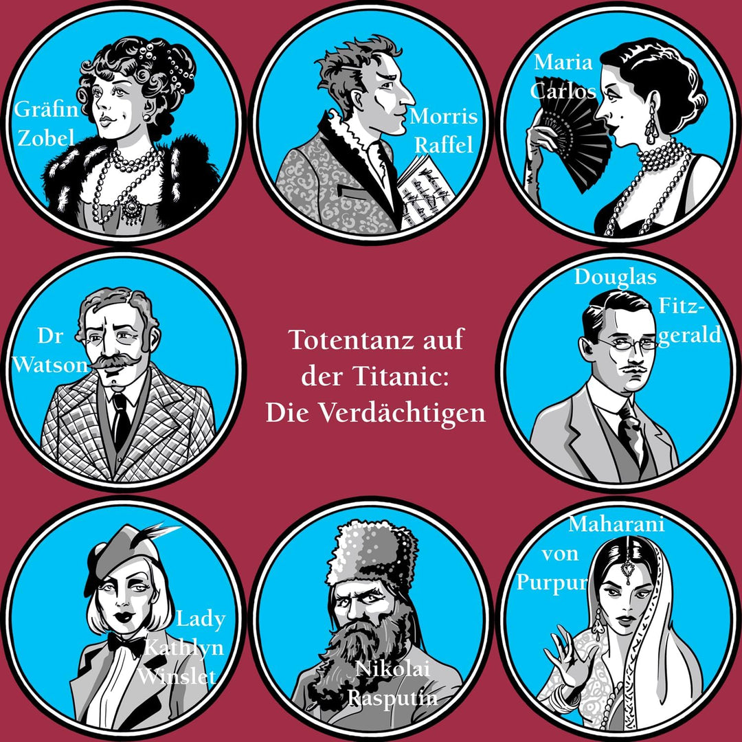 Mörderische Dinnerparty – Totentanz auf der Titanic - Krimidinner für zuhause 6 bis 8 Personen - spa