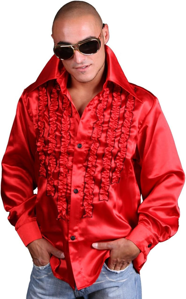 Marco Porta Schlagerhemd rot (XXL, rot) XXL Rot, XXL Rot