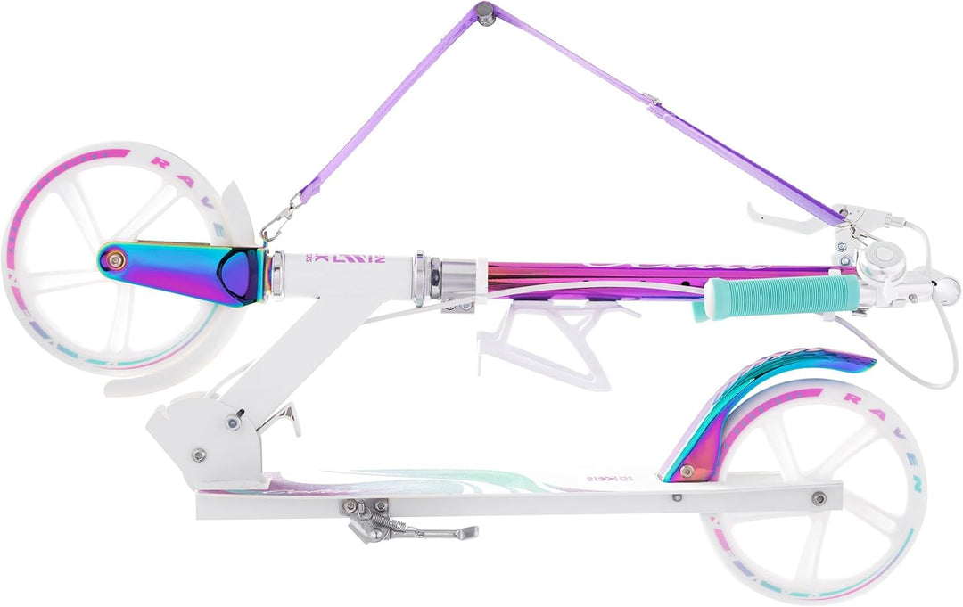 Raven Scooter, Roller, Tretroller, Kinderroller, 200mm mit Handbremse Celia White, Celia White