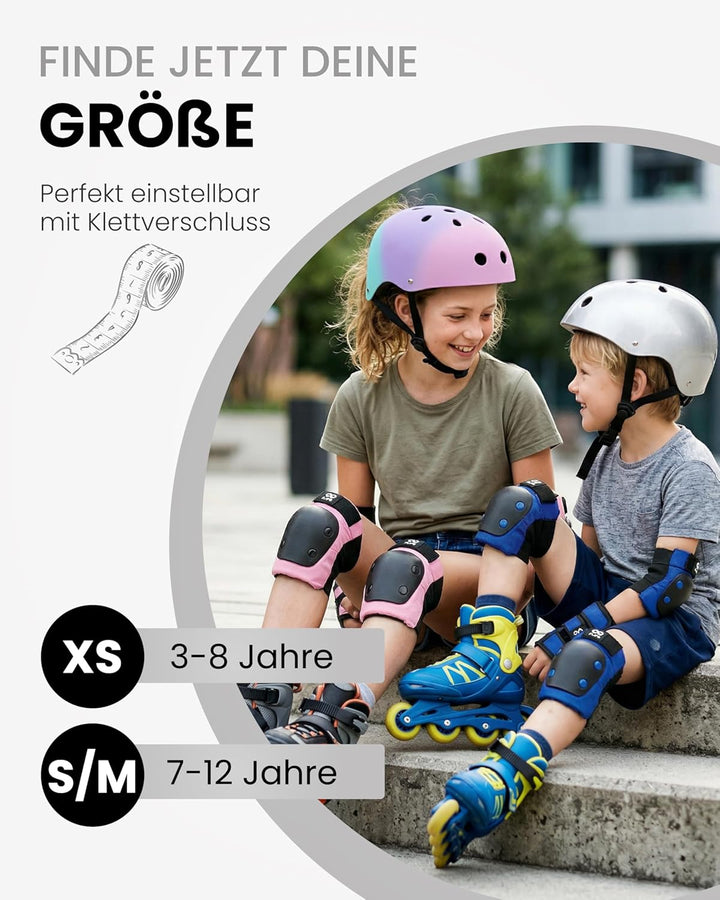 99FLIPS Protektoren Kinder Knieschoner Kinder 3 Jahre - Schoner Inliner Set - Schutzausrüstung - Kni