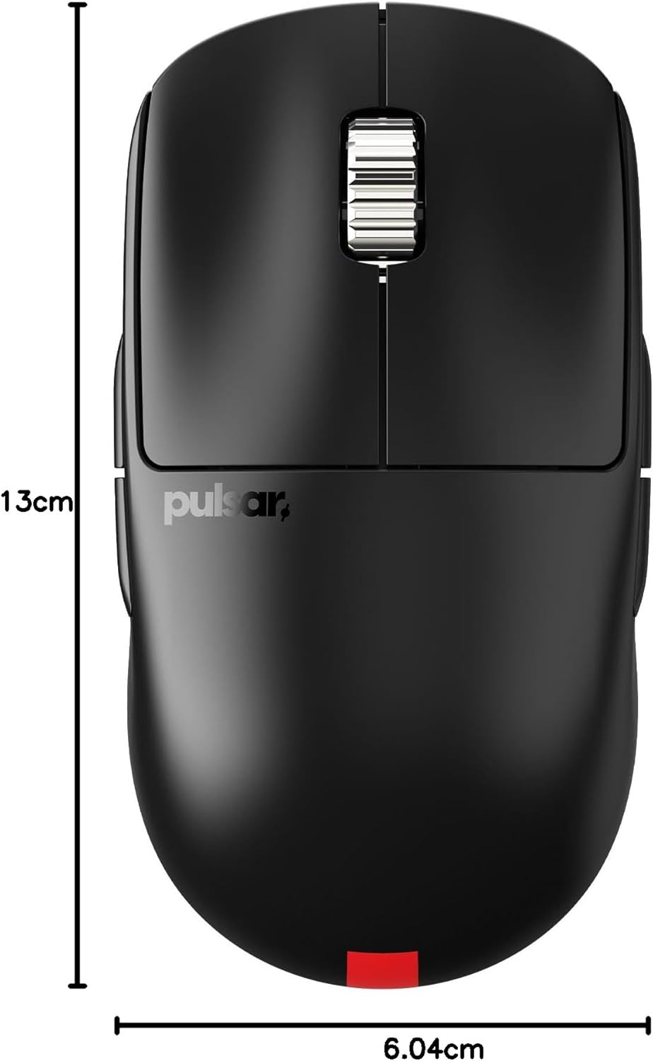 Pulsar Gaming Gears X2A ES kabellose Gaming-Maus, beidhändig, optischer Schalter, OLED-Display, trei