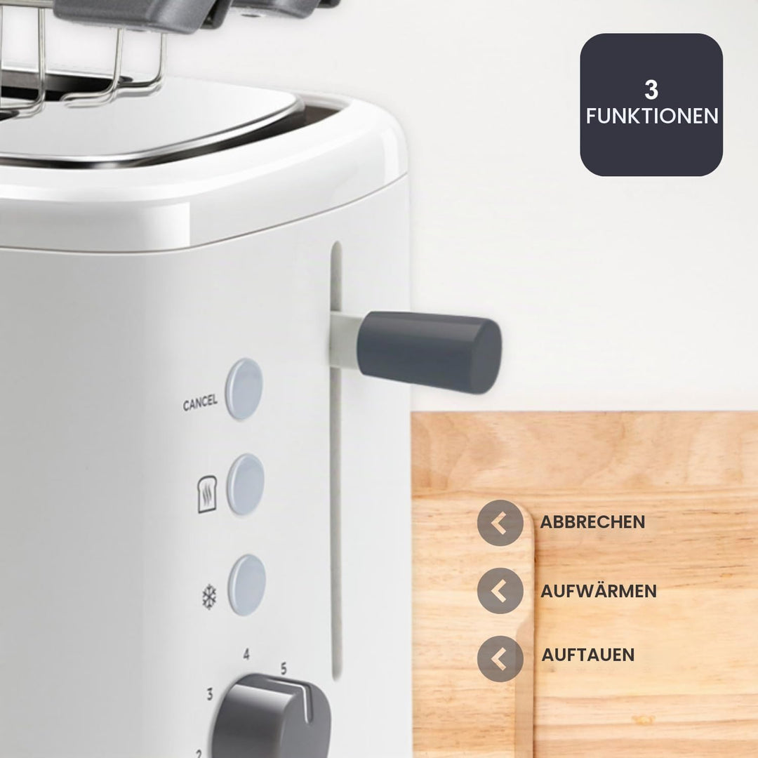 Black + Decker BXTOA820E - Toaster 820W. 2 breite Toastschlitze. 7 Röstgradstufen. Herausnehmbare Sa