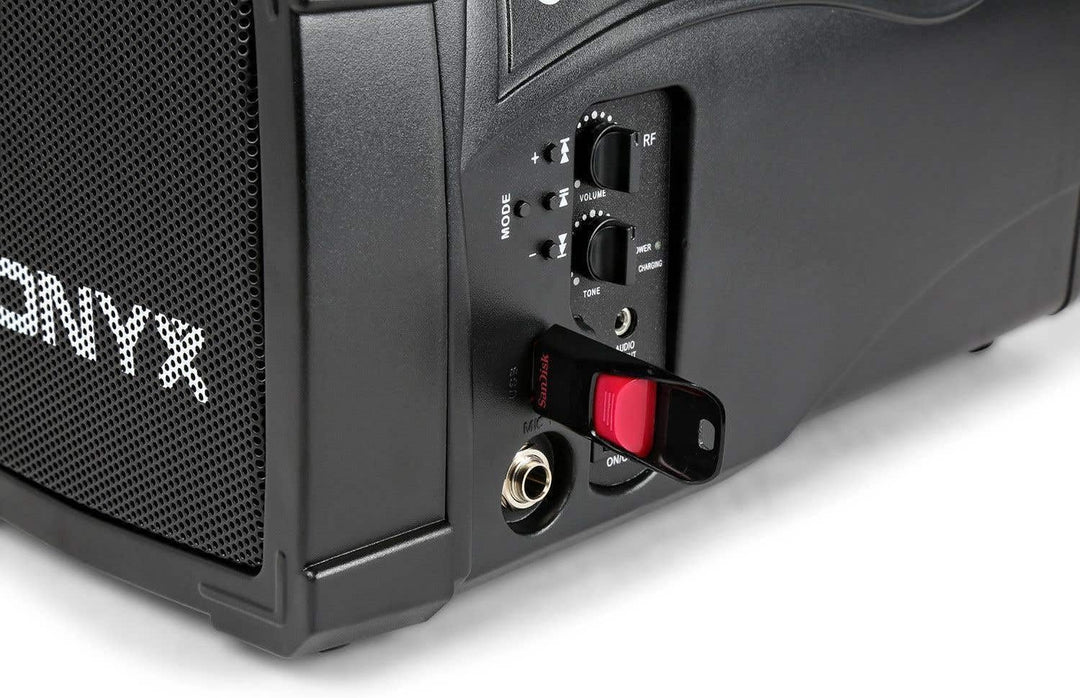 Vonyx ST012 tragbares PA Funk-System Body-Check-Mikro SMT USB BT MP3 12 Vdc Akku