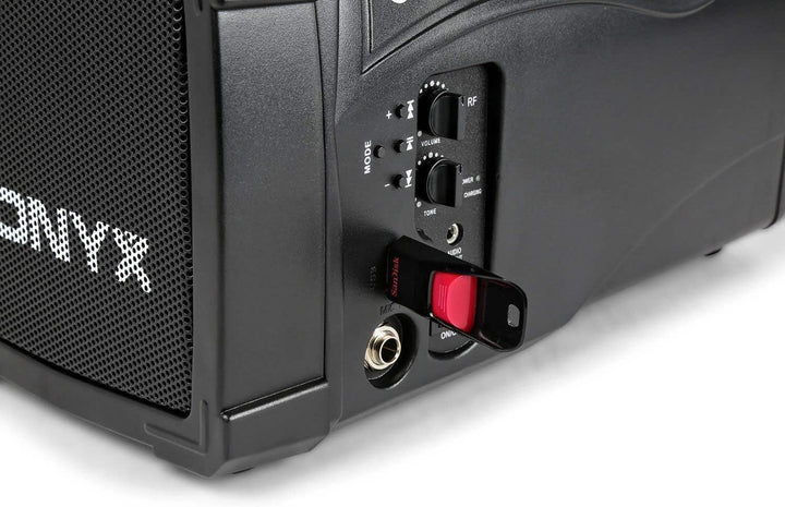 Vonyx ST012 tragbares PA Funk-System Body-Check-Mikro SMT USB BT MP3 12 Vdc Akku