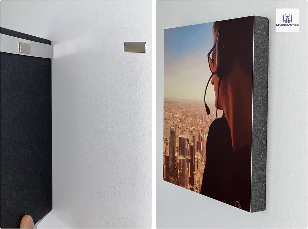 Magnetastico® | 40 Stück Selbstklebende Neodym Magnete N52 Rechteck 20x10x1 mm | Starke Klebemagnete