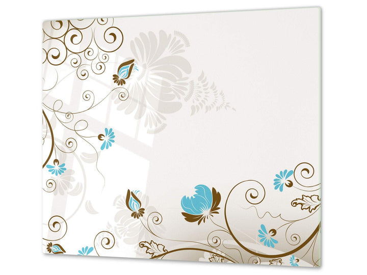 Schneidbrett aus Hartglas und schützende Arbeitsoberfläche – Schneideplatten SINGLE mit 60 x 52 cm u