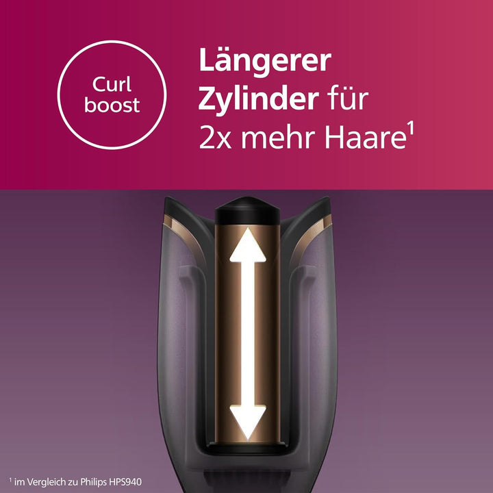 Philips StyleCare Prestige Automatischer Lockenstab mit innovativem System für Locken (Modell BHB876