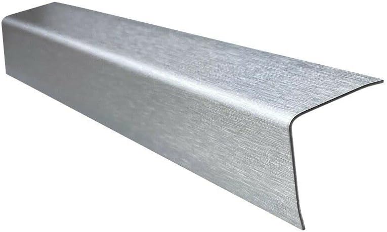 Edelstahl Winkel 2000mm 90 Grad Winkelprofil 40x40 mm Schenkelinnenmass aus Edelstahl k240 geschliff