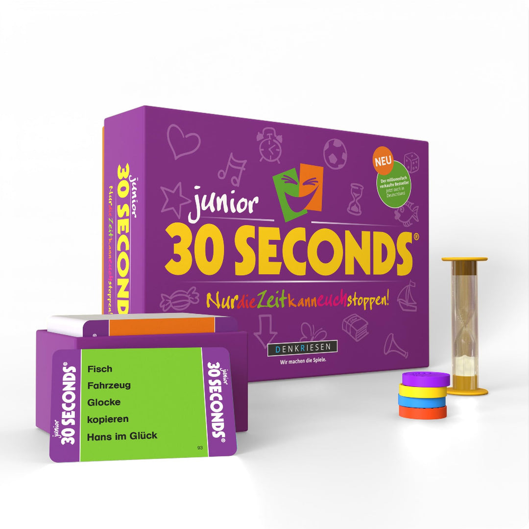 DENKRIESEN – 30 Seconds® Junior | Partyspiel für Kinder & Familie ab 7 Jahren | 2400 Begriffe | 3+ S