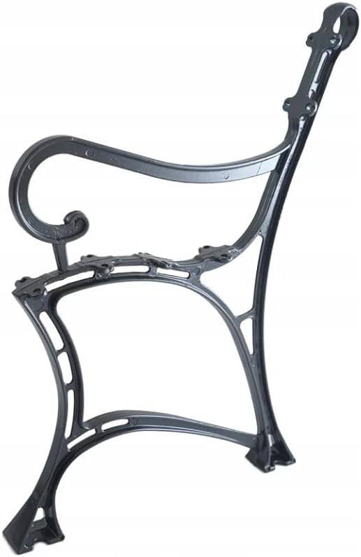 Home&Wood Aluminium Bankfuss Bein mit Armlehne Gartenbank aus Aluminium /2 Stück/