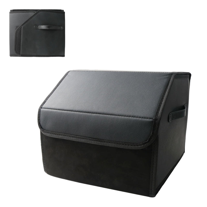 Auto Organizer Kofferraum Leder Aufbewahrungsbox Faltbarer Mehrzweck Kofferraumtasche Sitzaufbewahru