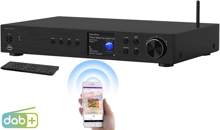 VR-Radio WLAN Radio: Digitaler WLAN-HiFi-Tuner, Internetradio, DAB+, Bluetooth, schwarz (Receiver DA
