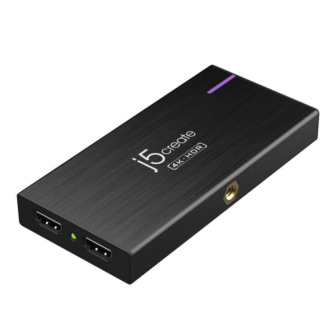 j5create 4K Game Video Capture Card mit PD 60W Pass-Through Charging, Streaming und Aufnahme von 4K