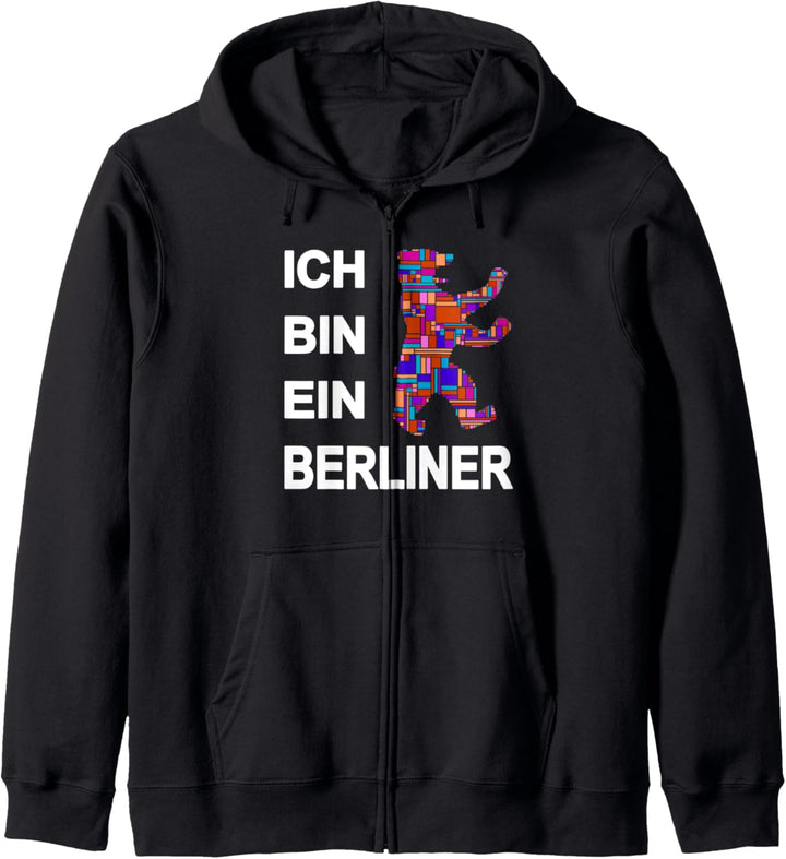 Berlin Design - Berliner Bär - Ich bin ein Berliner Kapuzenjacke