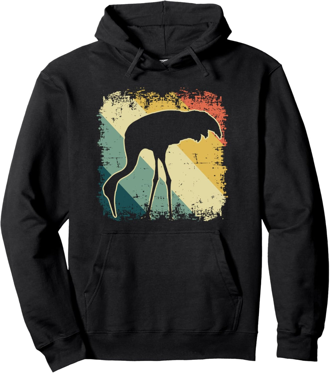 Safari Bird Vintage African Sacred Ibis Retro Sunset Summer Pullover Hoodie