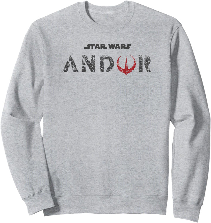 Star Wars: Andor Faded Text Rebellion Logo Fill Sweatshirt