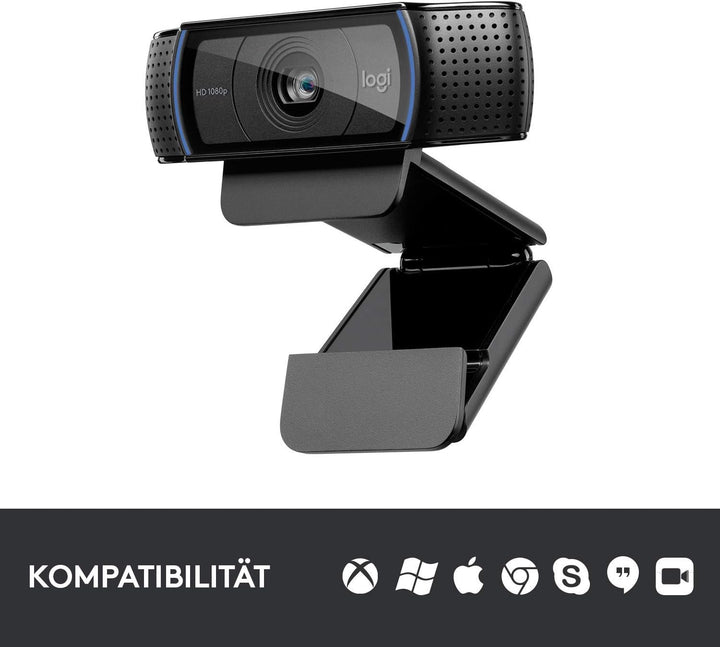 Logitech HD Pro Webcam C920 Farbe 1920 x 1080 Audio USB 2.0 H.264 1080p Full HD