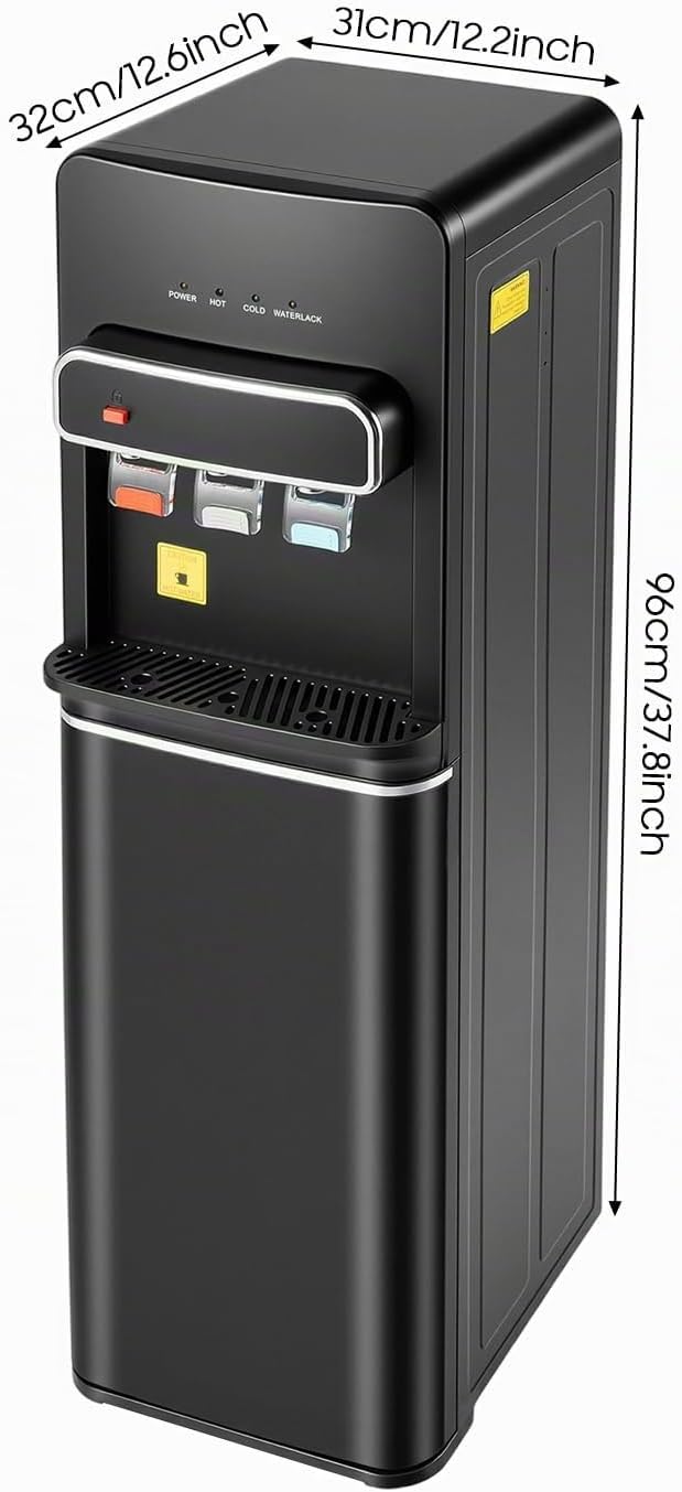 550W Bodenstehender Wasserspender mit Bodenbeladung, Kalt Heiss Doppelfunktion Elektrisch Heisswasse
