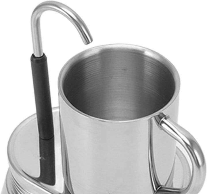 Herdplatten-Espressokocher, Mini-Edelstahl-Moka-Topf-Set 1 Tasse, Italienischer Mokka-Kaffeebereiter