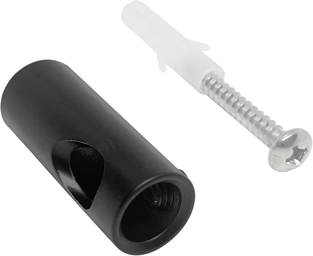 smartect Aluminium Wand- und Deckenpins zum Fixieren von Textilkabeln [4 Stück, Schwarz] Deckenbefes