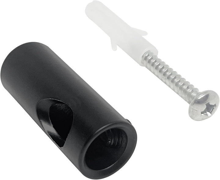 smartect Aluminium Wand- und Deckenpins zum Fixieren von Textilkabeln [4 Stück, Schwarz] Deckenbefes