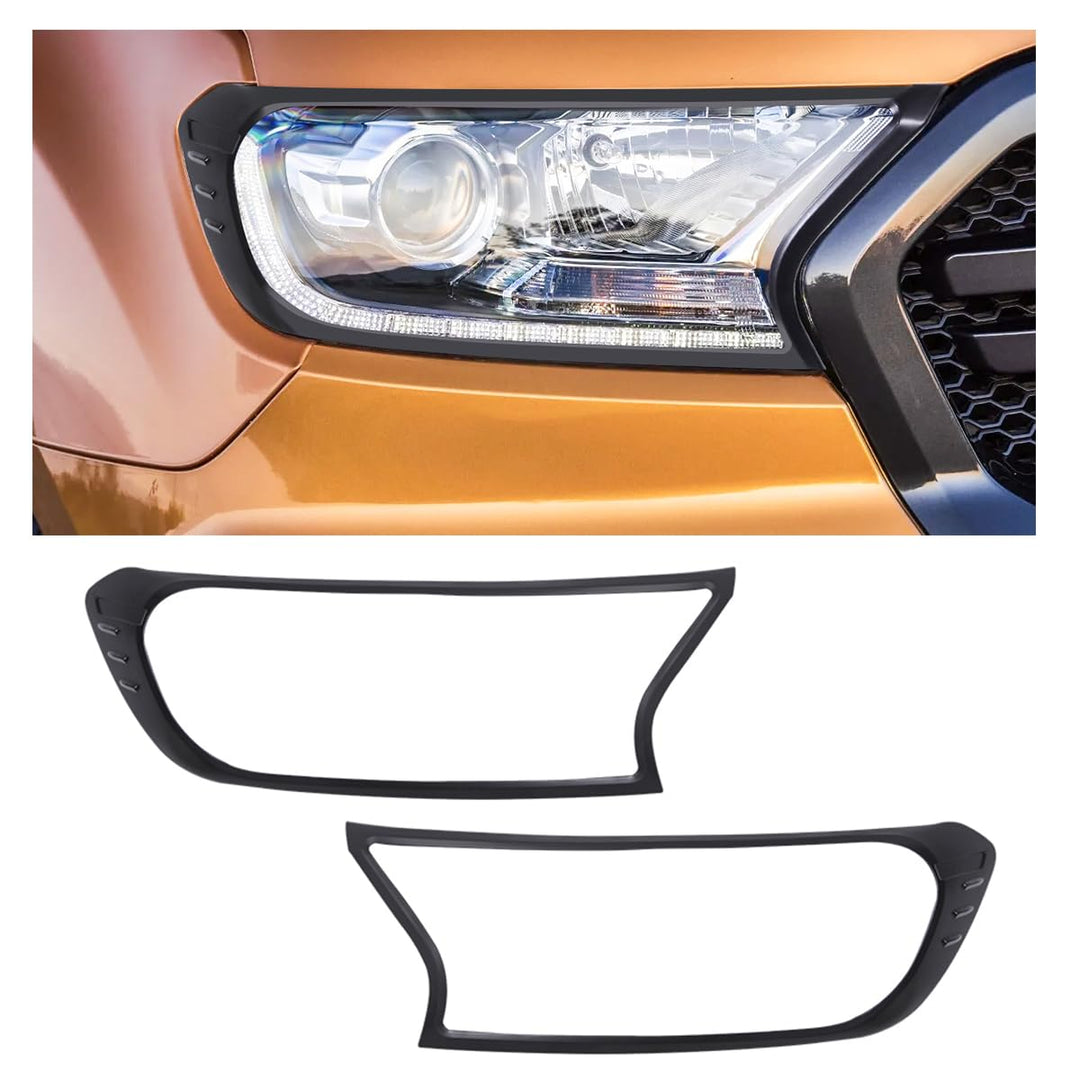 JHCHAN Scheinwerferabdeckung Frontlampe Schutzabdeckung für Ford Ranger T7 T8 2015-2022 Wildtrak XL