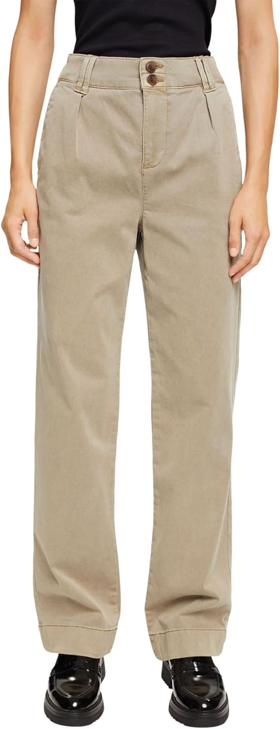 ESPRIT Damen Hose 072ee1b328 30W / 30L 265/Pale Khaki, 30W / 30L 265/Pale Khaki