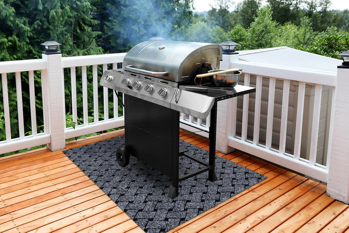 VECTRA Grillschutzmatte für Terrasse, draussen – hellgrau 150x200 cm Vectra Hellgrau 150x200 cm, Vec