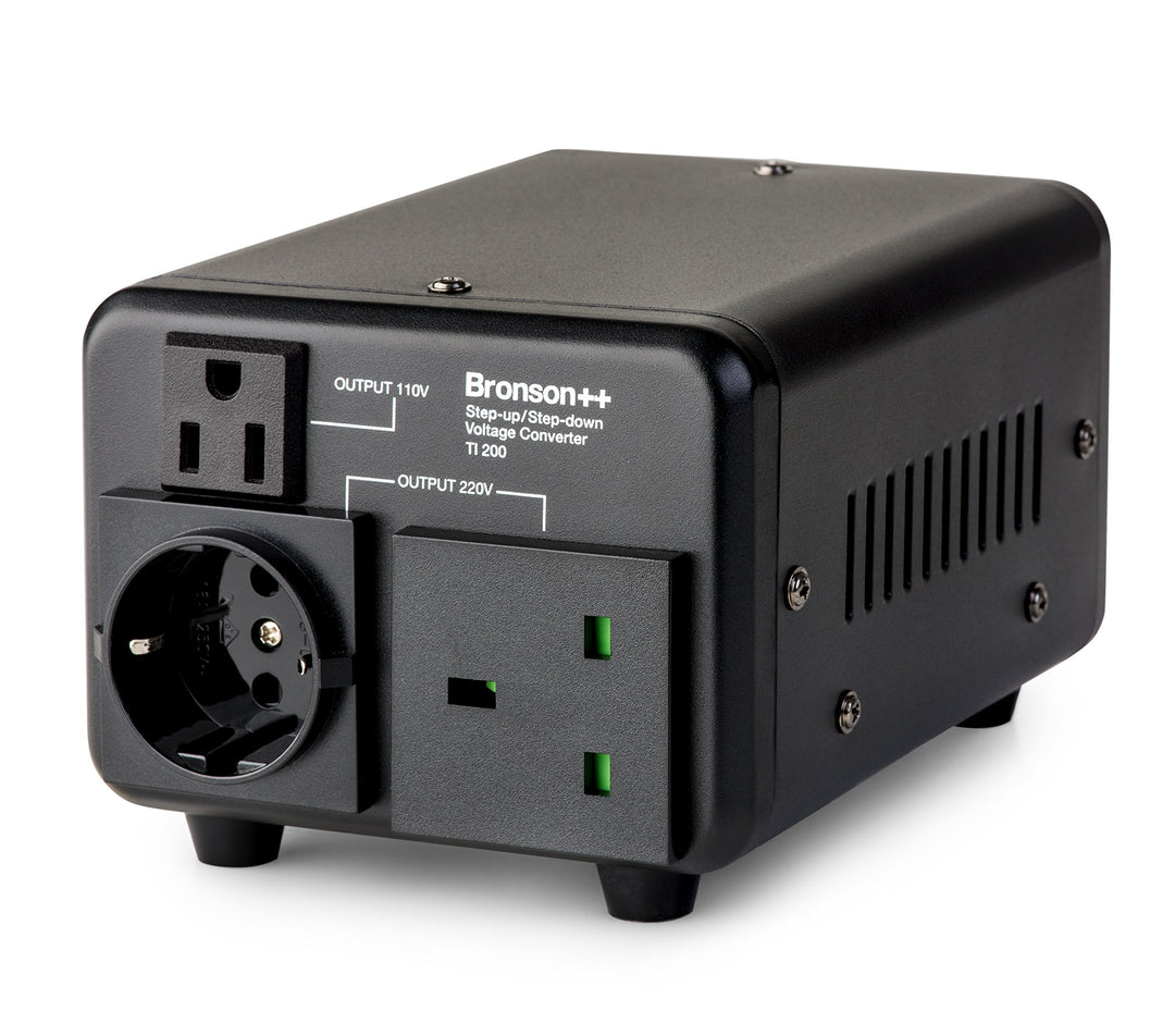 Bronson++ TI 200 110 Volt USA Spannungswandler Ringkern-Transformator 200 Watt - In: 110V oder 220V