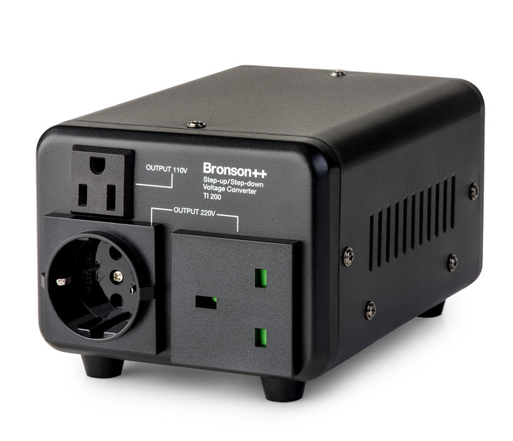Bronson++ TI 200 110 Volt USA Spannungswandler Ringkern-Transformator 200 Watt - In: 110V oder 220V