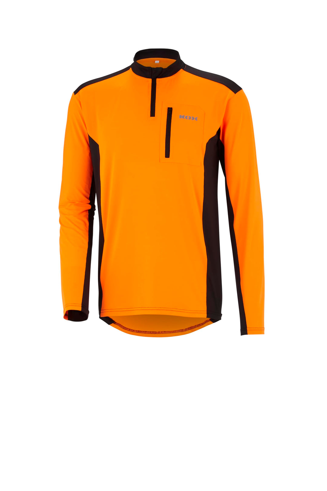KOX Funktionsshirt Langarm Orange/Schwarz XXL Orange, XXL Orange