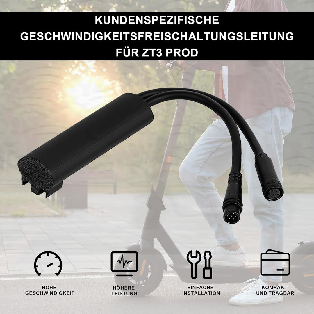 ZT3 PROD Zubehör Geschwindigkeits-Upgrade Kabel kompatibel mit Ninebot ZT3 PROD, Tuning-Kabel für 35