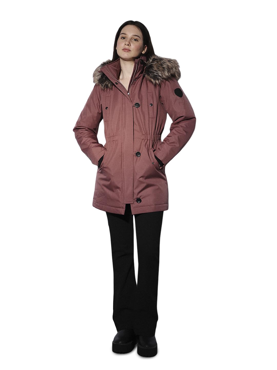 ONLY Female Langer Parka ONLIRIS Langer Parka XS Rose Brown, XS Rose Brown