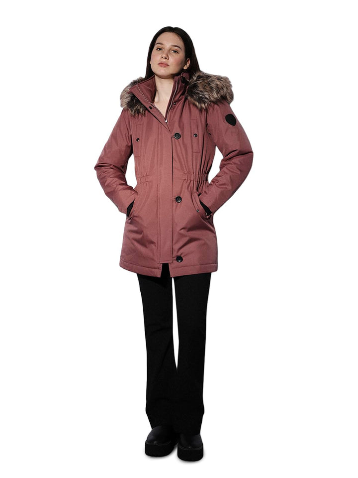 ONLY Female Langer Parka ONLIRIS Langer Parka XS Rose Brown, XS Rose Brown