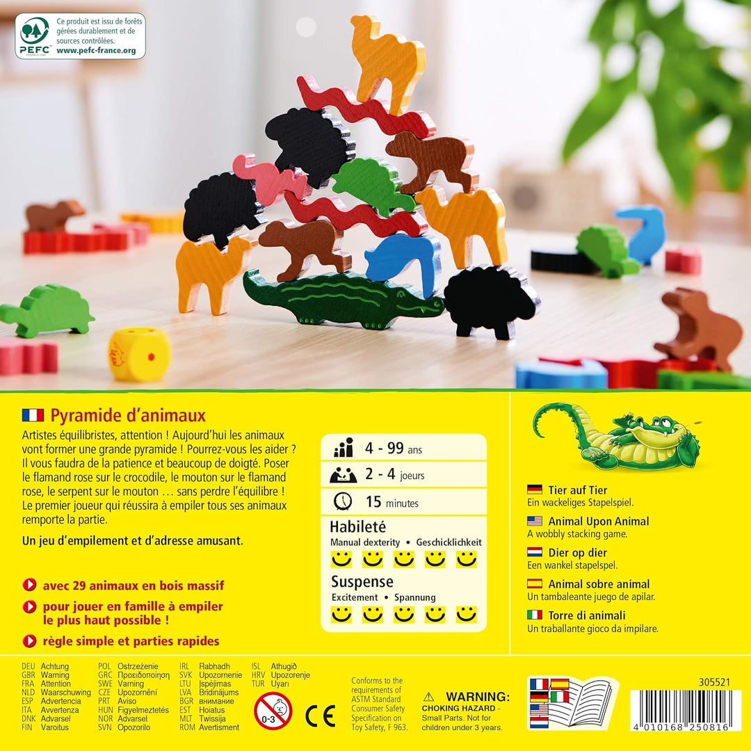 HABA- Tier-Pyramide - Gesellschaftsspiel, 305521