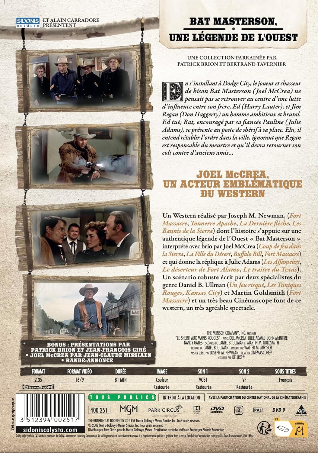 Le shérif aux mains rouges [FR Import], DVD