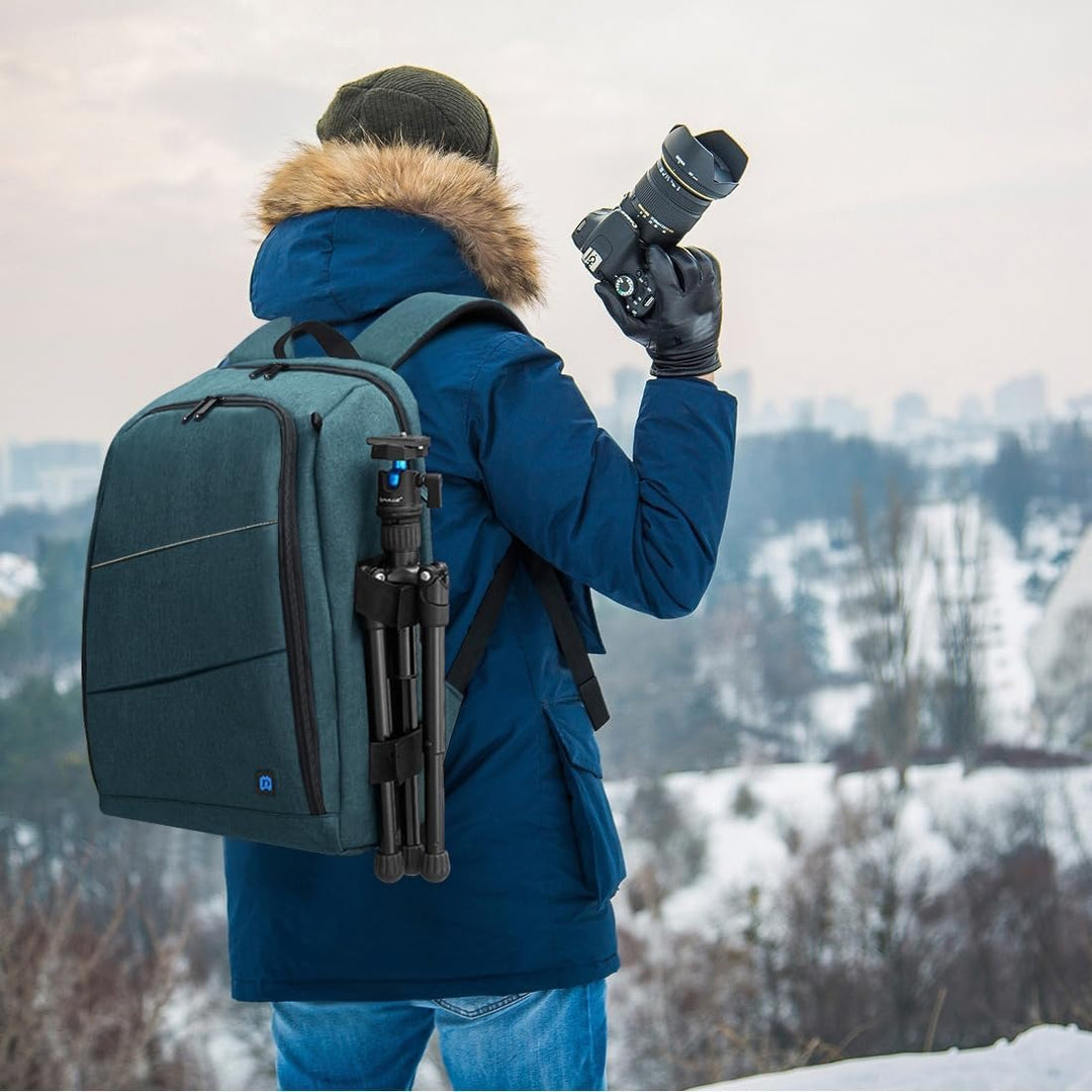 König Design Kamerarucksack Rolltop Fotorucksack Wasserdicht Robuste Rucksack für Spiegelreflexkamer