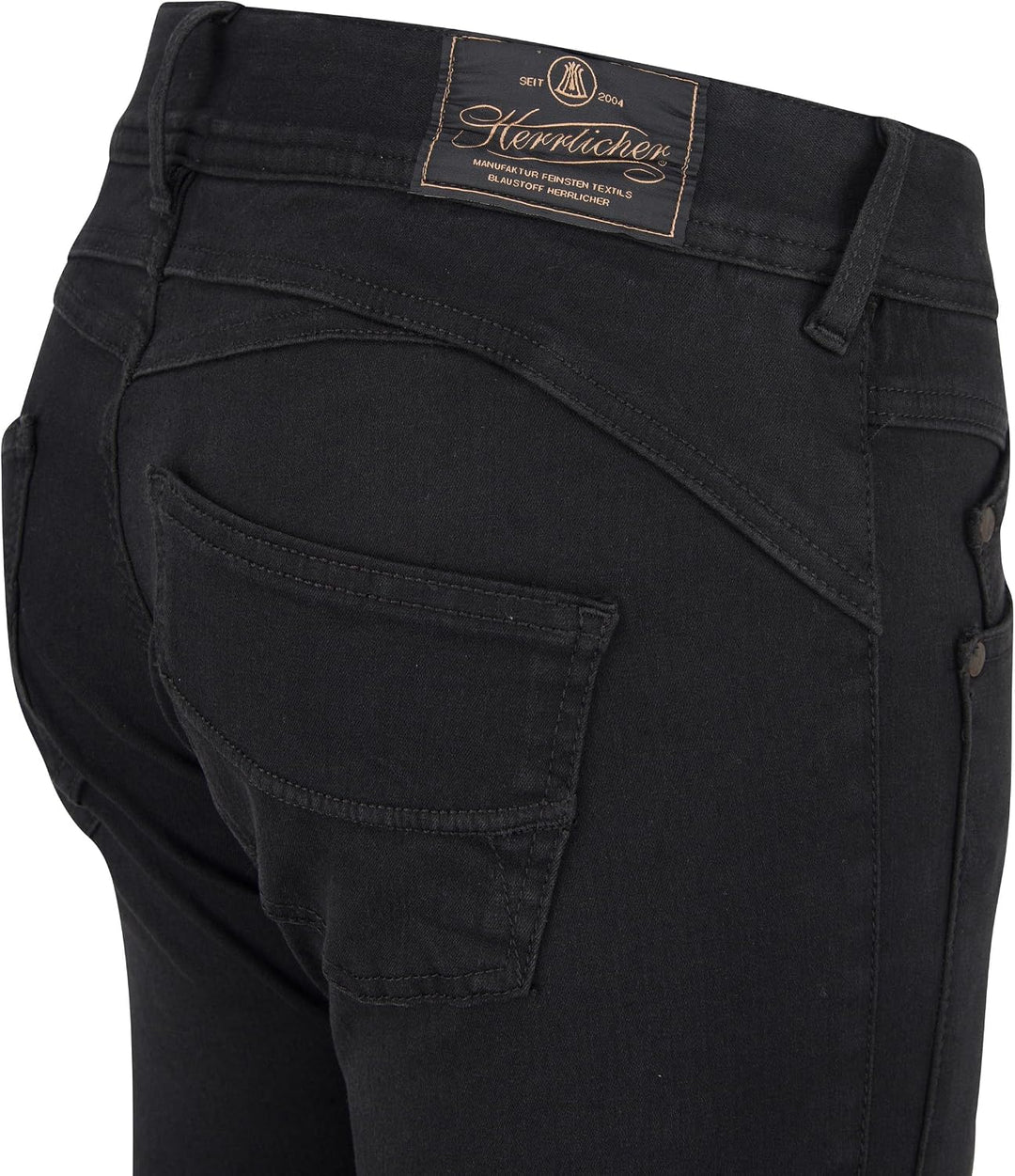 Herrlicher Gila Slim Reused Denim Black Jeans 32 Lang Tempest, 32 Lang Tempest
