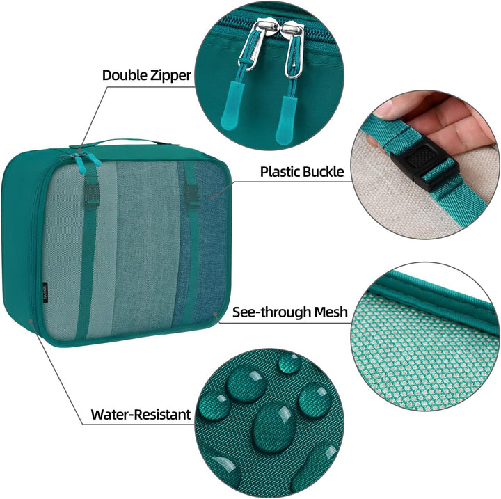 BAGAIL 10er-Set Packwürfel in verschiedenen Grössen Packorganizer für Reisezubehör Handgepäckkoffer